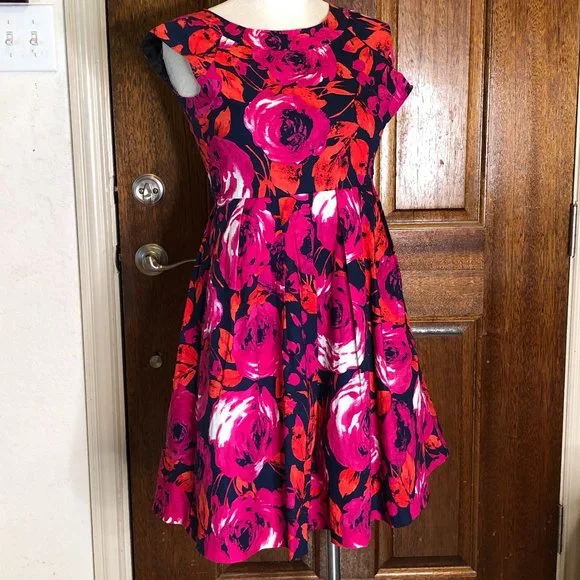 Rare Editions | Dresses | Like New Rare Editions Spring Summer Pink Floral  Print Dress Size 4 | Poshmark